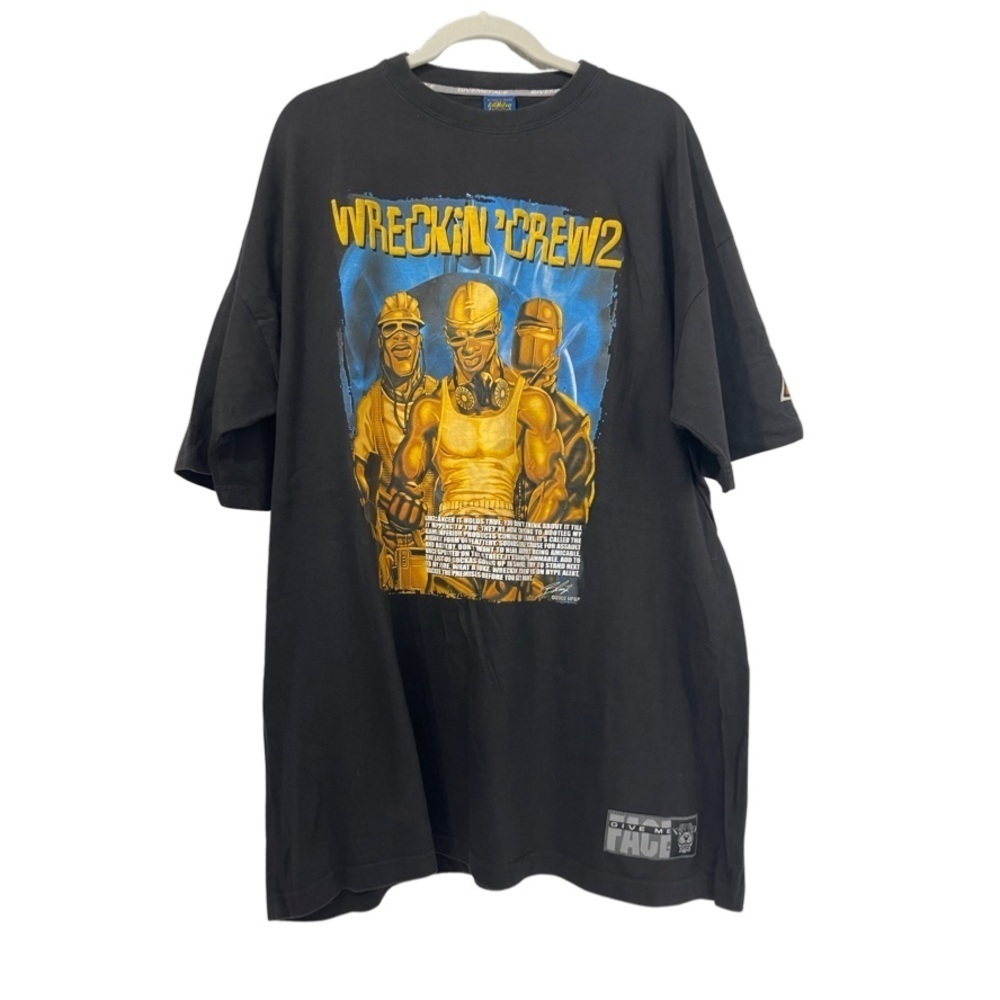 Give Me Face Vintage 2002 XXL “Wrecking Crew 2” puff print Rap t-shirt RARE
